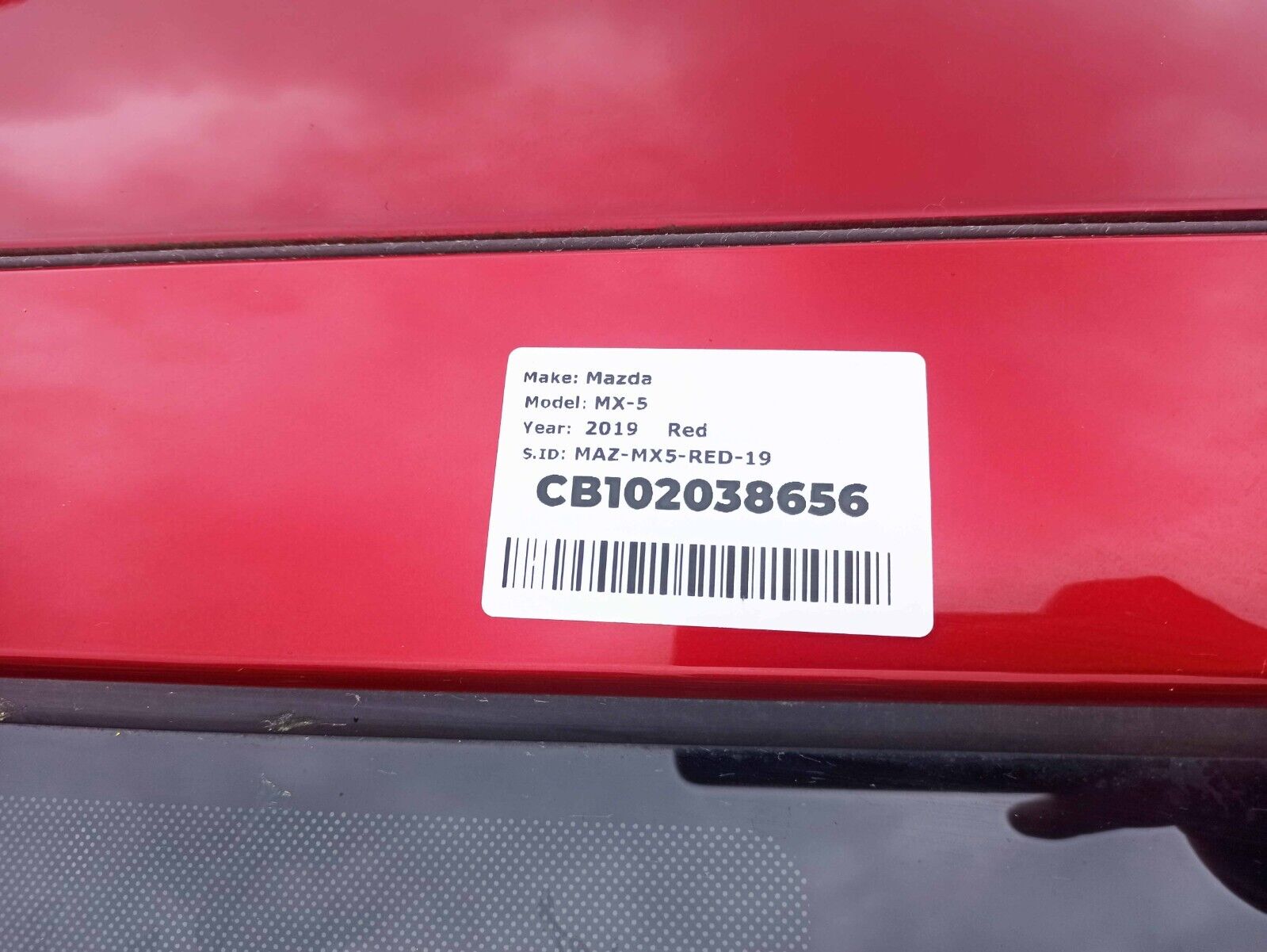 Mazda MX-5 MK4 2016-2024 2.0 Petrol Top Windscreen Roof Trim In