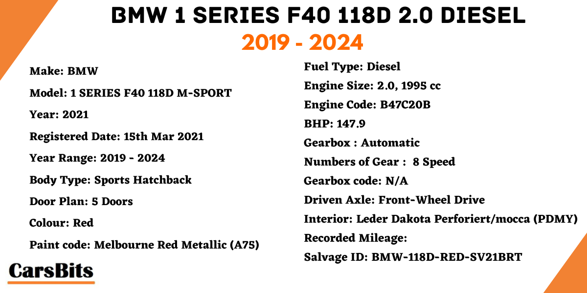 BMW 1 Series F40 118D 2019 - 2024 Fuel Injector Return Line Pipe Hose 8579950 - Image 12