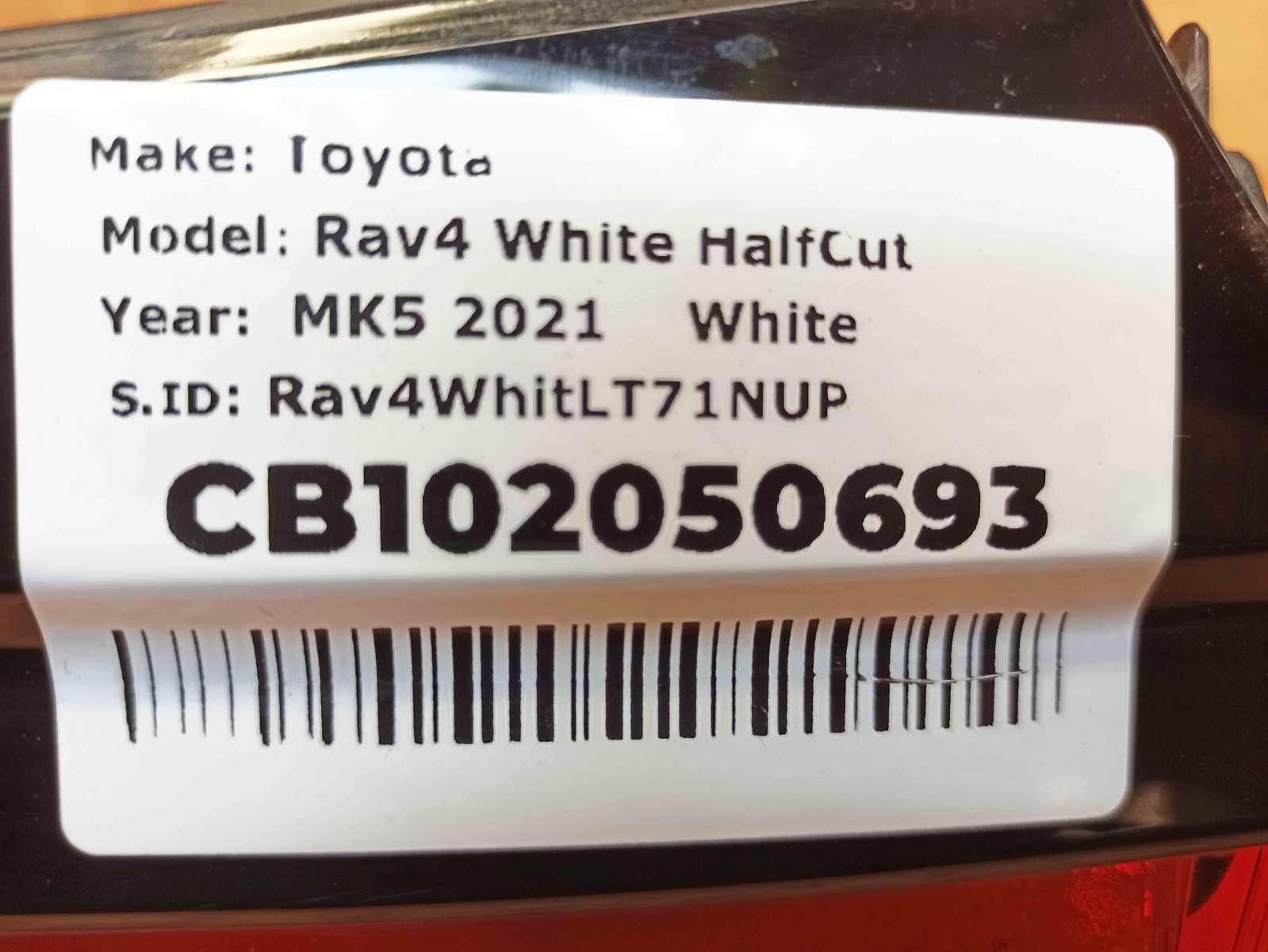 Toyota Rav4 MK5 2019-2025 Right Side Inner Taillight Light 81580