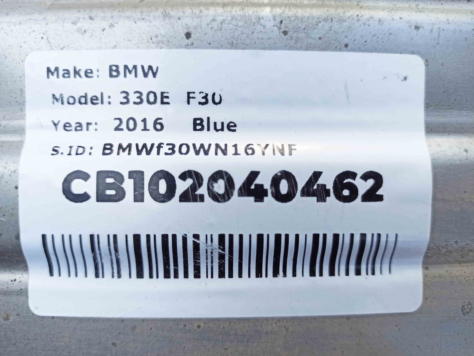 BMW F30 330e 2016-2018 Hybrid Petrol 1998 cc Exhaust Muffler 10218010 12 BMW F30 330e 2016-2018 Hybrid Petrol 1998 cc Exhaust Muffler 10218010 - Image 12
