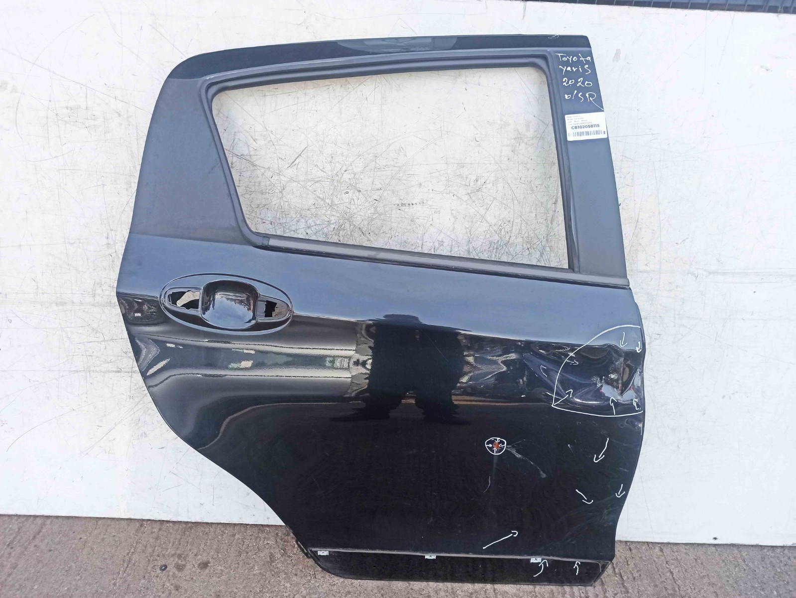Toyota Rav4 MK5 Hybrid 2019-2025 Door Panel Right Side Rear In Black