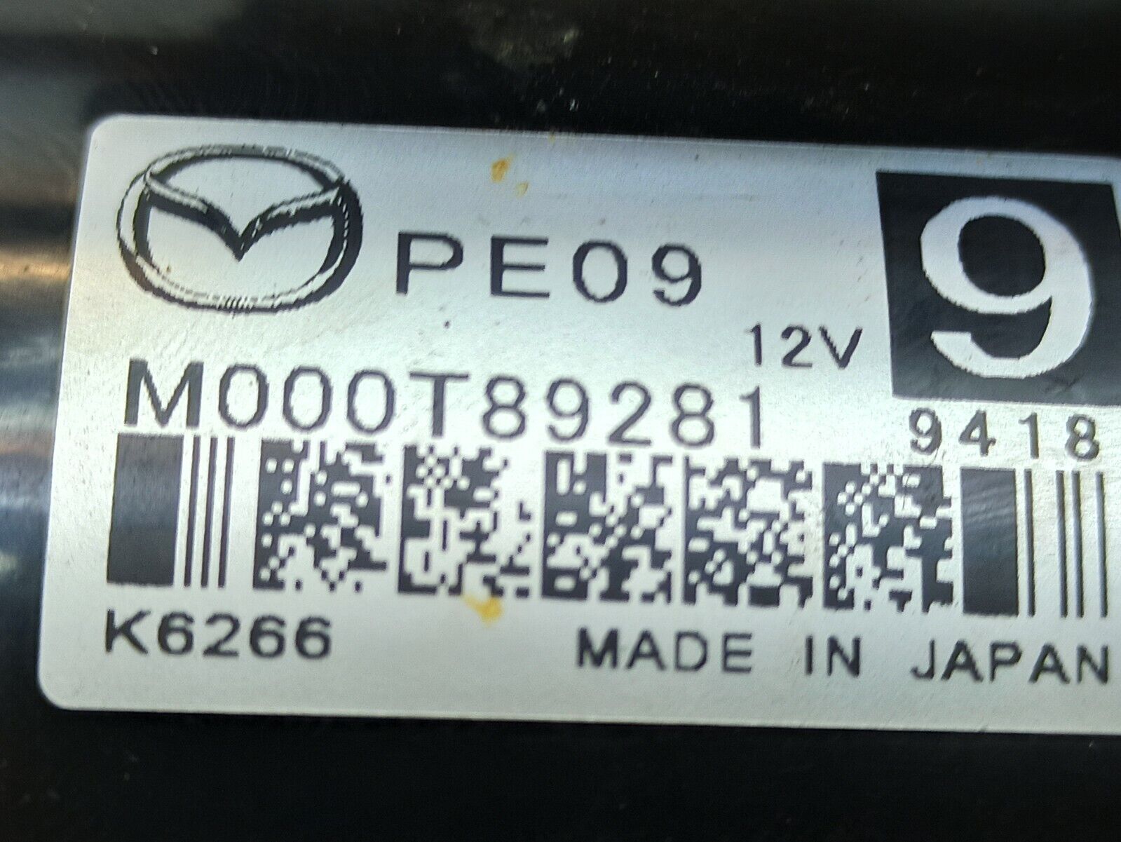 Mazda CX5 CX-5 2017-2021 2.0 Petrol Manual Starter Motor M000T89281