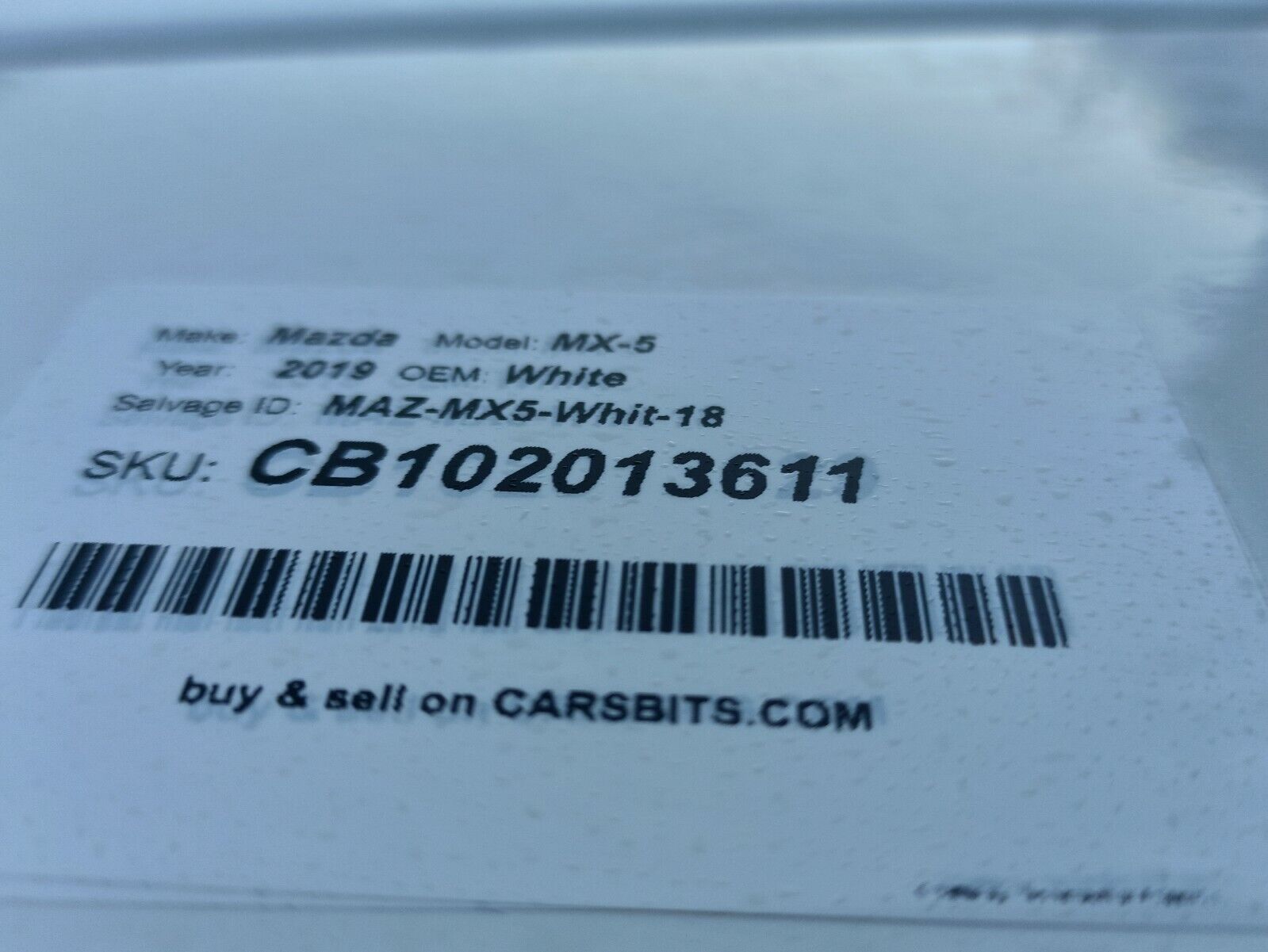 Mazda CX5 CX-5 2017-2021 White 25D Rear Spoiler
