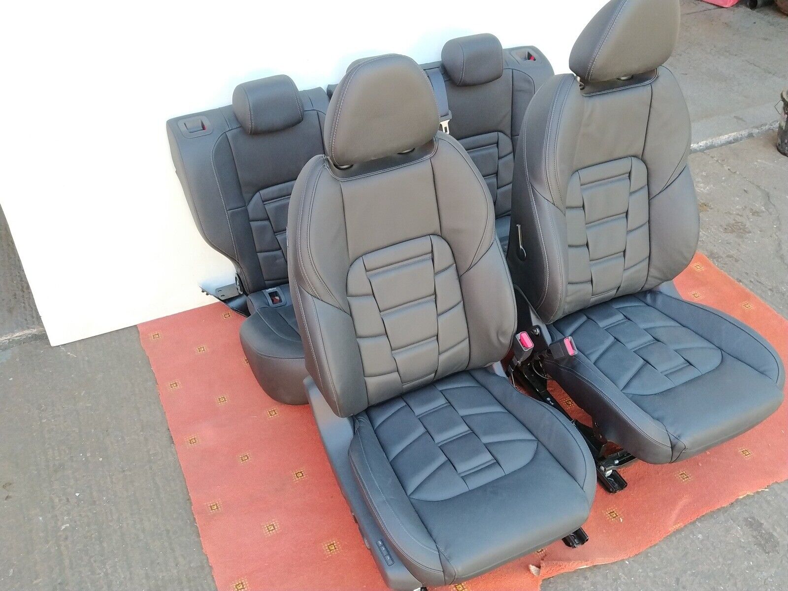 NISSAN QASHQAI J11 2017-2020 Black Leather Seats Set
