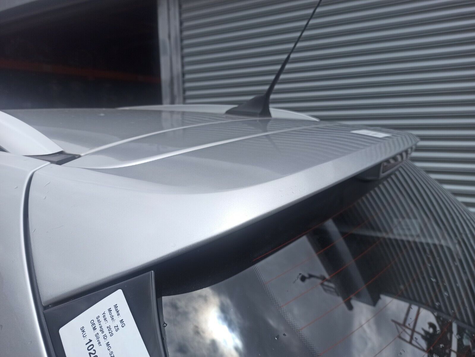 MG ZS EXCLUSIVE 2017-2020 1.5 Petrol Silver Rear Spoiler