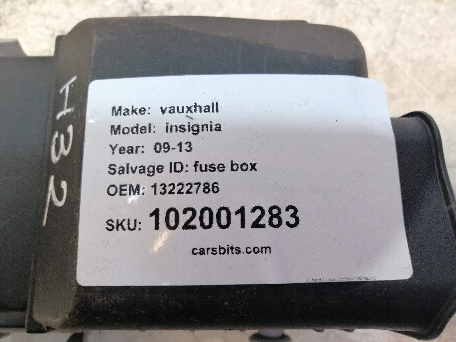 2009-2013 Vauxhall Insignia Fuse Box 13222786 - Image 7
