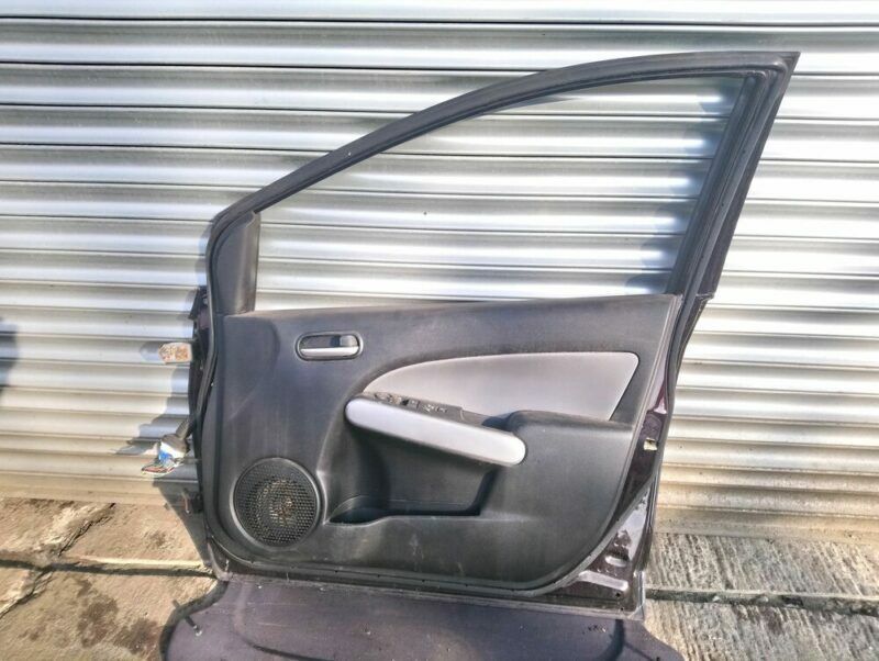 2011 Mazda 2 DE MK3 Genuine Front Door Driver OS Maroon HU-K1 - Image 6
