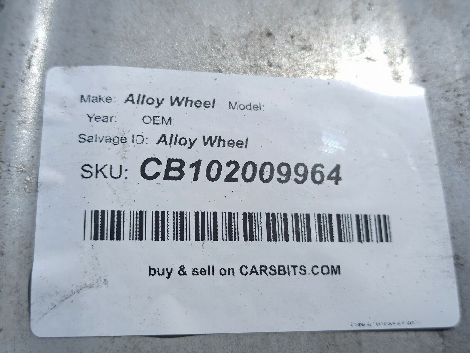 Peugeot 307 16 Inch Spare Wheel - Image 6