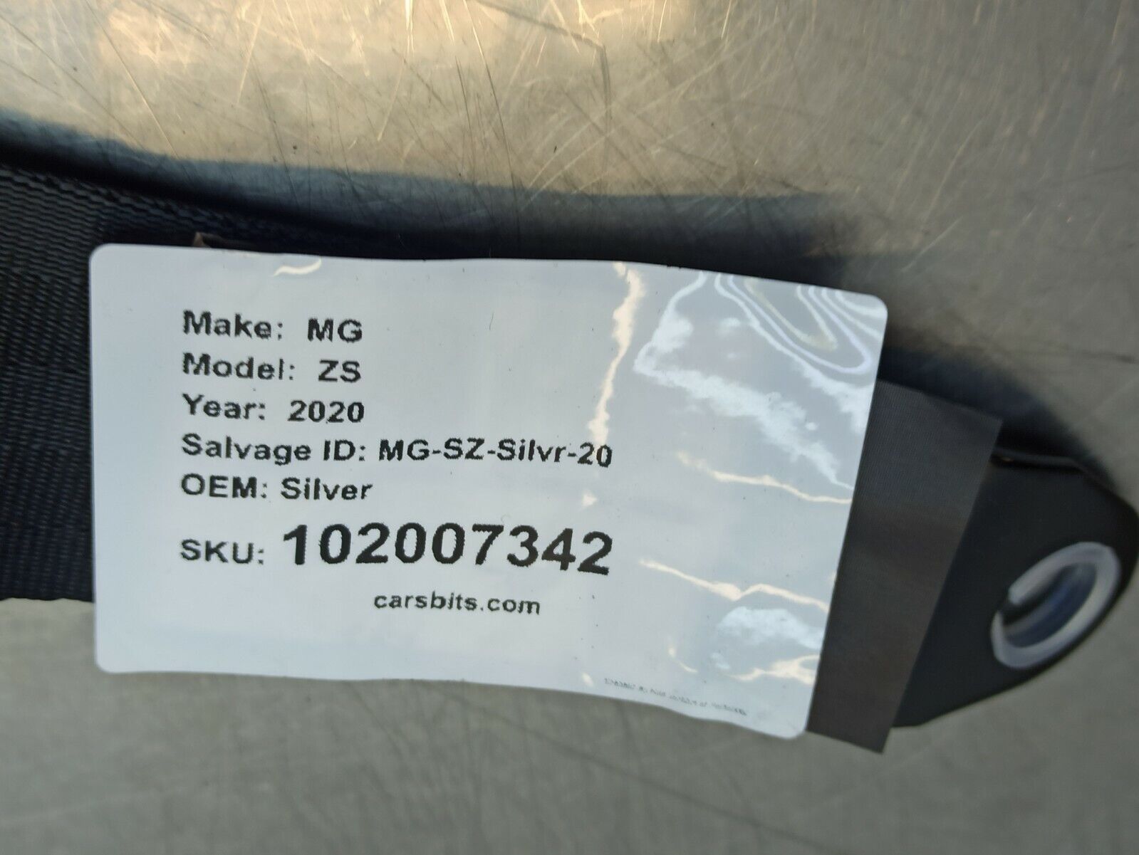 MG ZS EXCLUSIVE 2017-2020 Seat Belt Passenger Side Rear N/S/R - Image 7