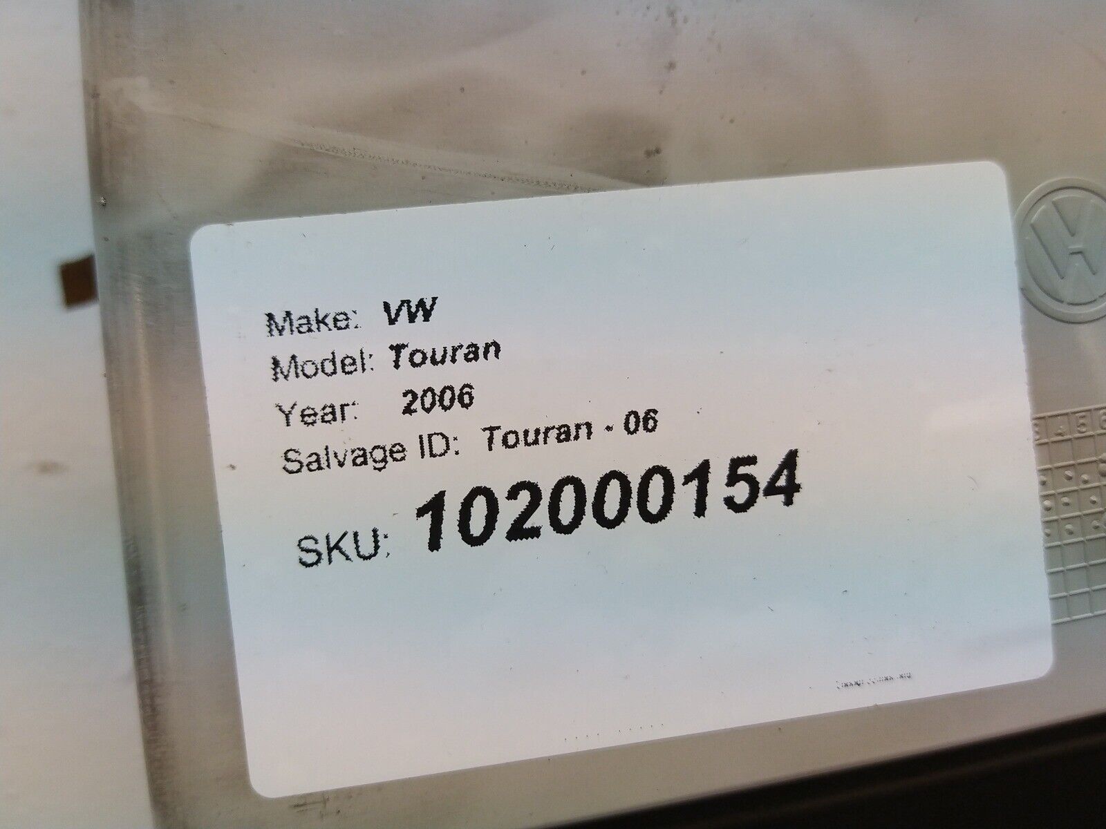 VW Touran 2003-2006 2.0 Front Interior Roof Storage Compartment Box 1T0868837 - Image 4