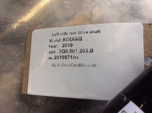 Skoda Kodiaq 2017-2021 2.0 Diesel Drive Shaft N/S/R 3Q0501203B - Image 8