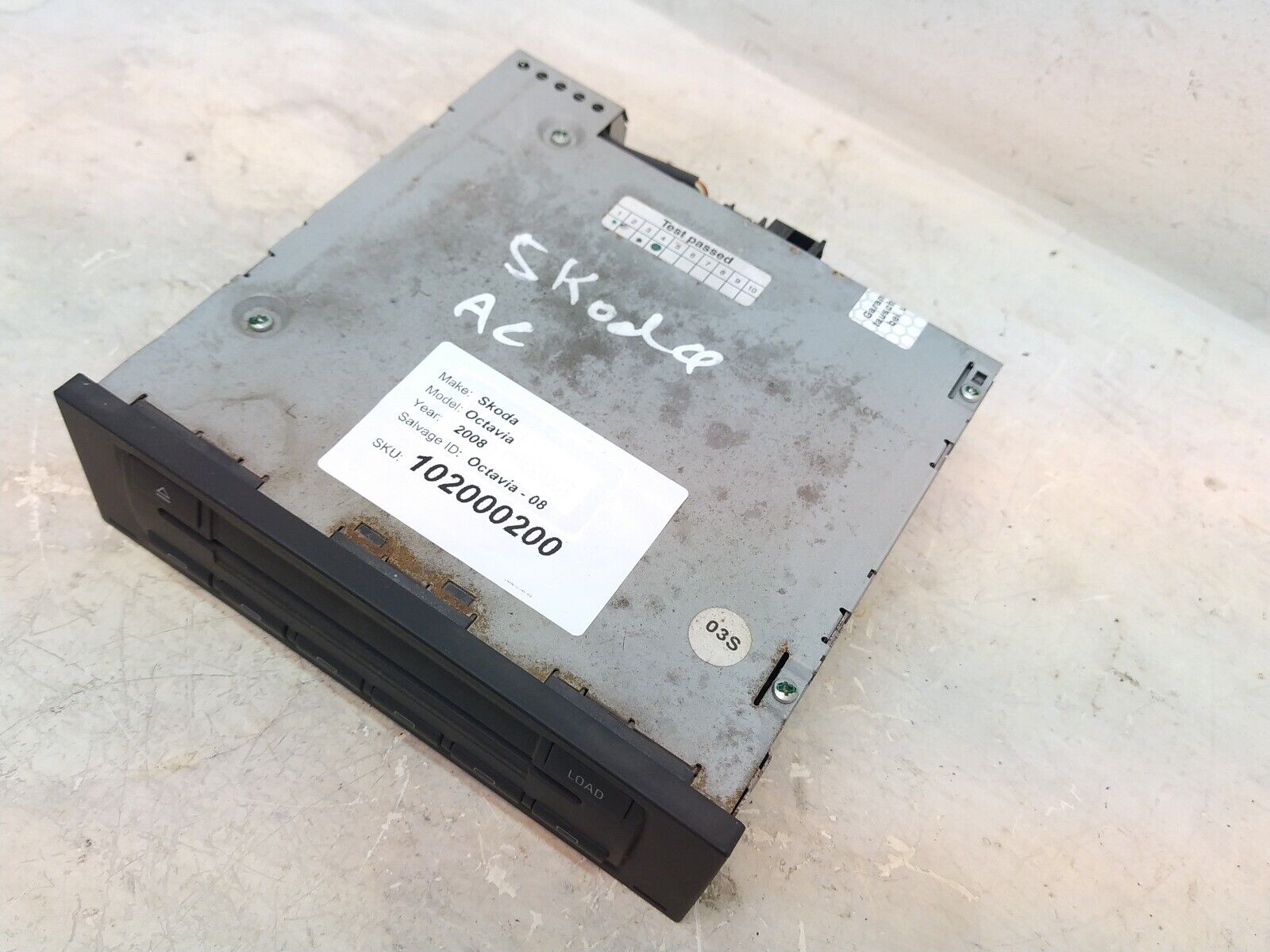 Skoda Octavia 2004-2014 CD Changer Player 1Z0035111A