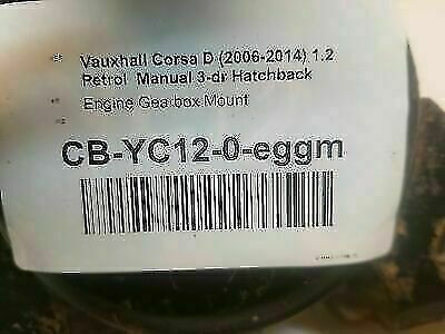 Vauxhall Corsa D 2006-2014 Engine Gearbox Mount 1.2 Petrol CB-YC12 - Image 9