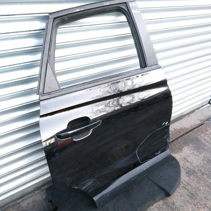 2017 Vauxhall Crossland X Genuine Rear Door Driver OS Black GB0 HU-H94 - Image 3