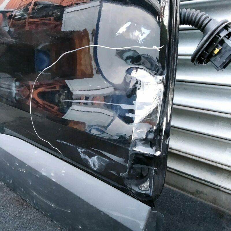 2017 Vauxhall Crossland X Genuine Rear Door Driver OS Black GB0 HU-H94 - Image 4