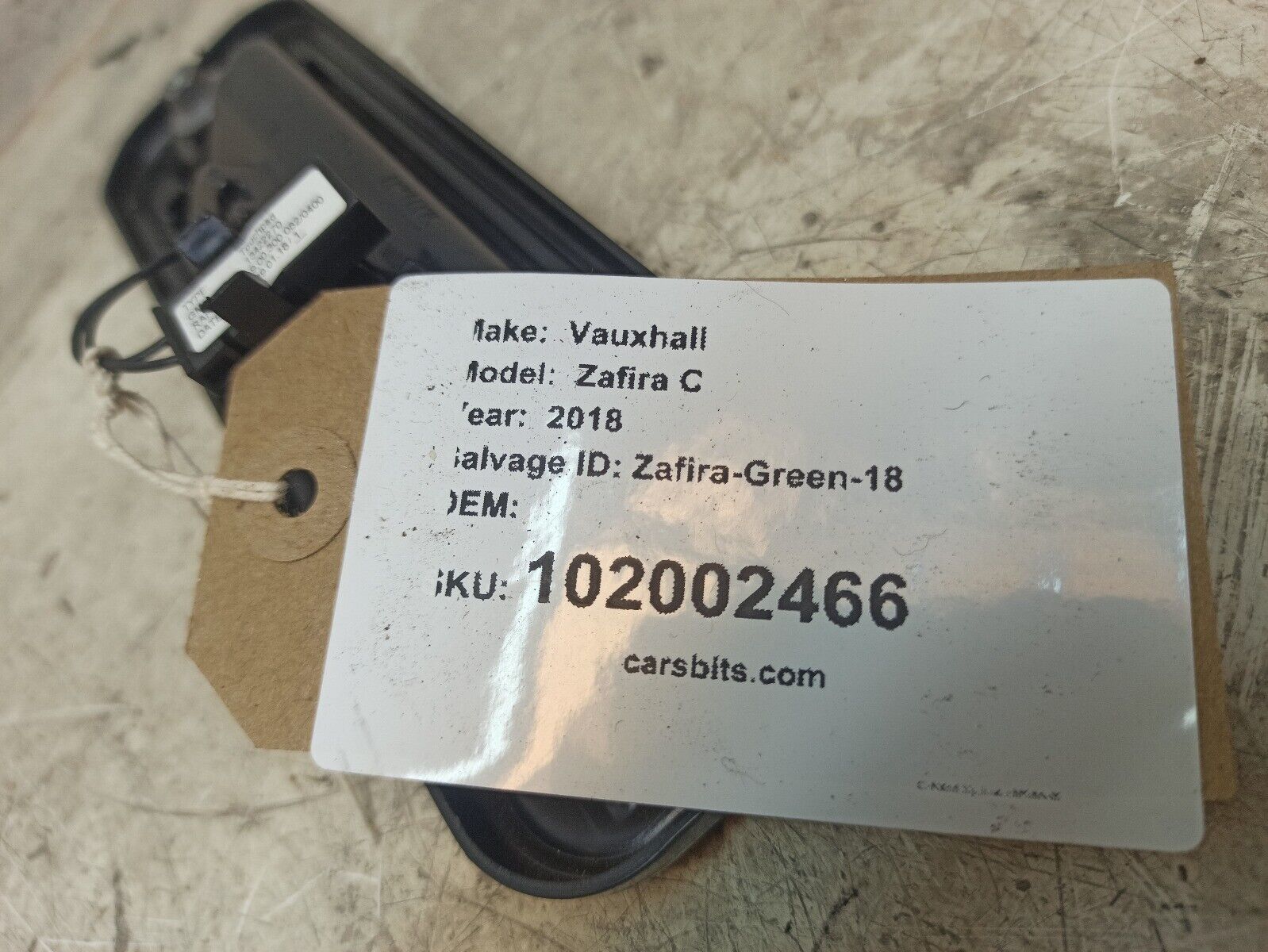 2018 Vauxhall Zafira Tourer 1.4 Boot Handle 13422270 - Image 6