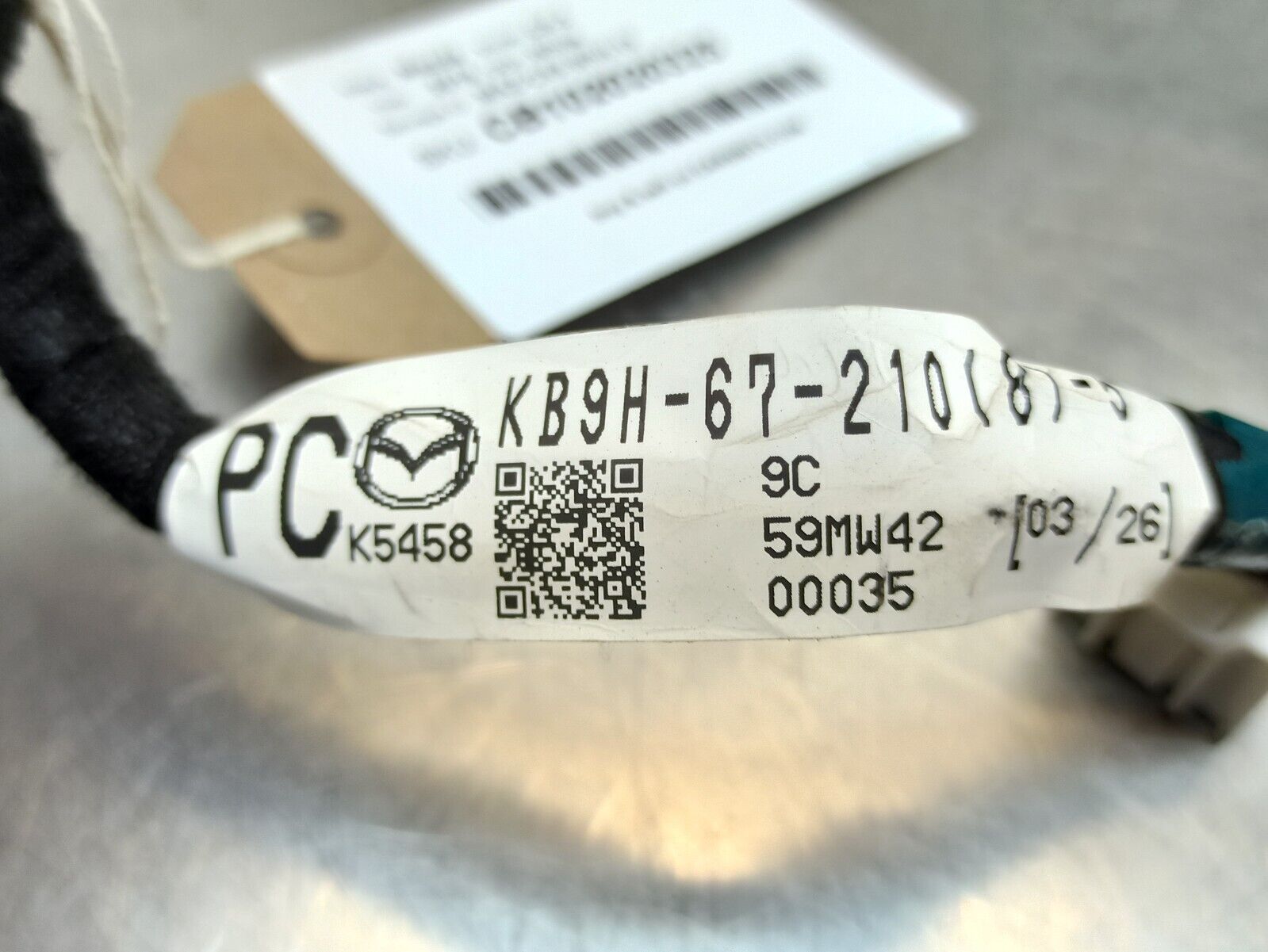 Mazda CX5 CX-5 2017-2022 Rear Door Wiring Loom O/S/R KB9H-67210