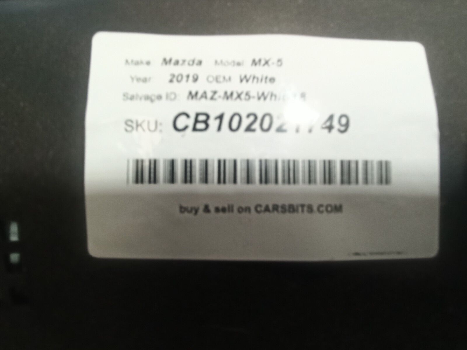 Mazda MX-5 SE 2016-2020 Front Windscreen Lower Scuttle Panel O/S/F