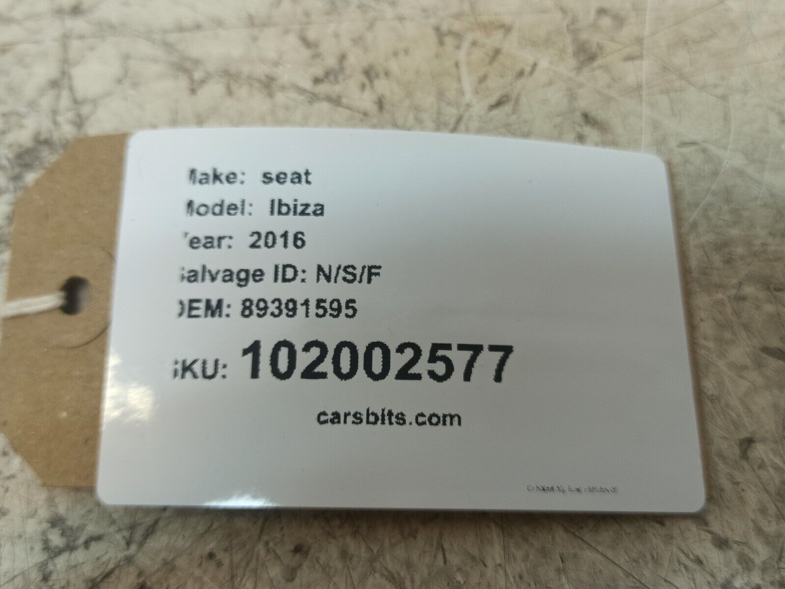 2016 Seat Ibiza N/S Headlight Control Module Motor - Image 6