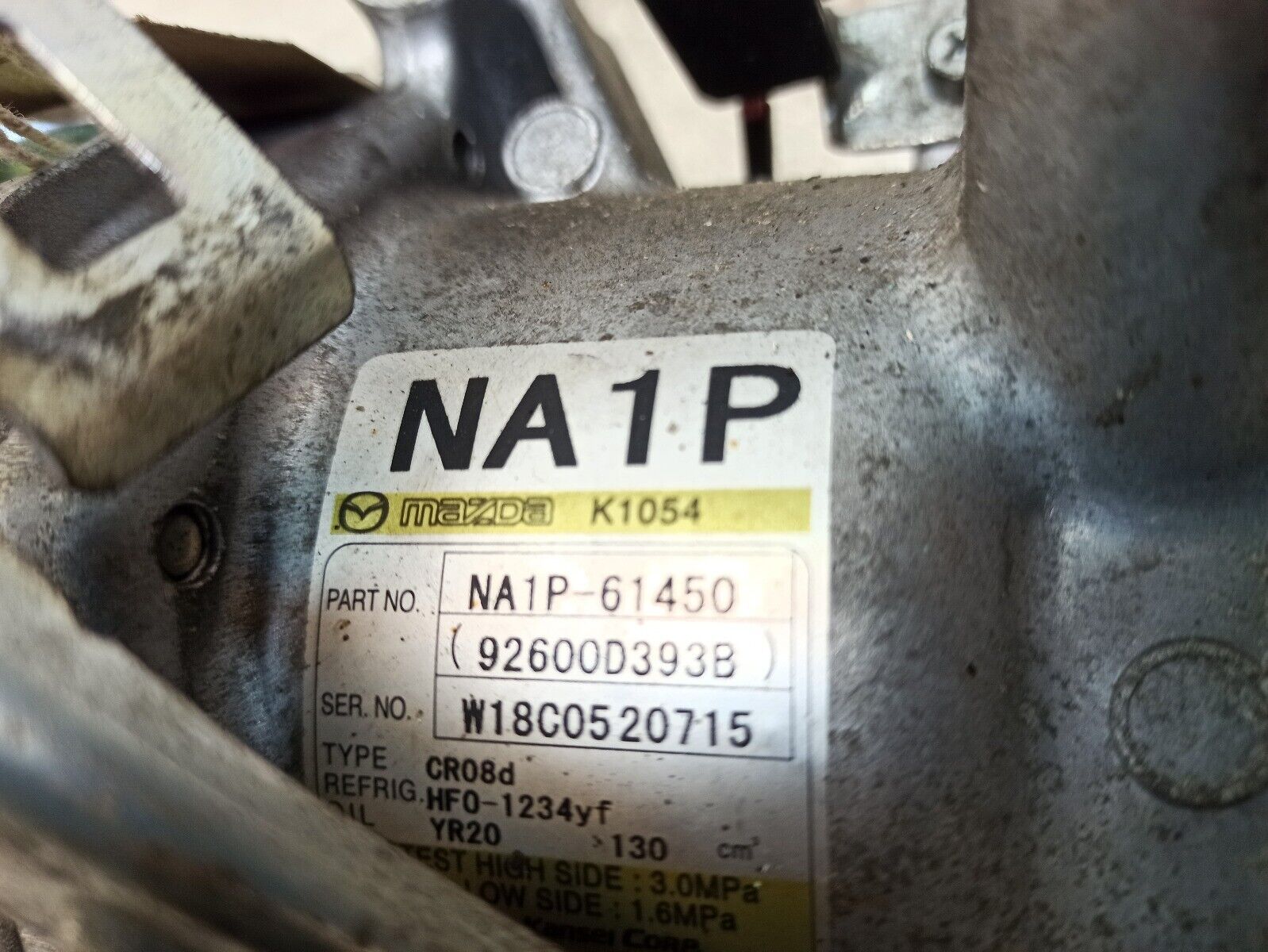 Mazda MX-5 2016-2021 Air Conditioning Compressor NA1P-61450 - Image 7