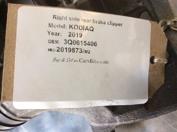 Skoda Kodiaq 2017-2020 2.0 Diesel Brake Caliper Driver Side Rear OSR 3Q0615406 - Image 6