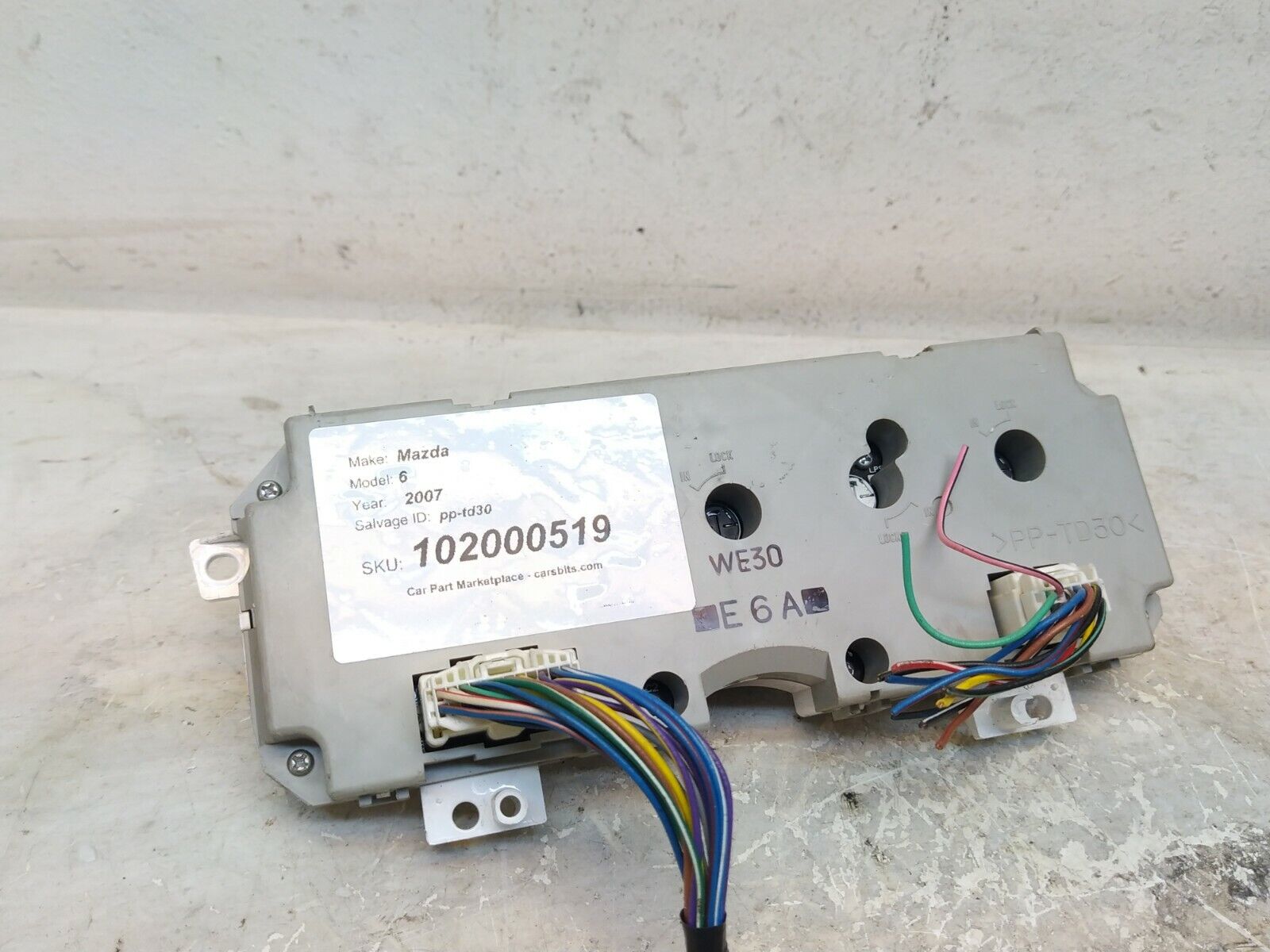 MAZDA 6 2004-2008 Climate Control Unit pp-td30 - Image 3