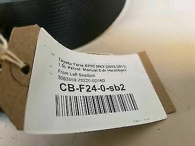 2010 Toyota Yaris XP90 MK2 Genuine Front Passenger NS Seatbelt 3063559 CB-F24 - Image 5