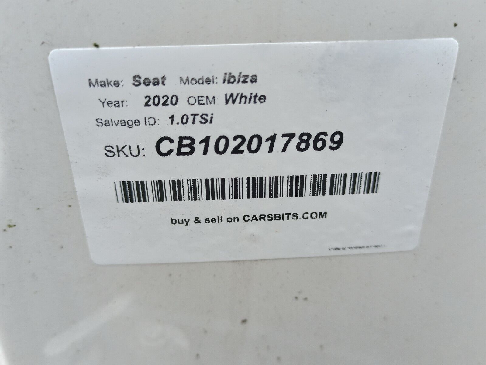 Seat Ibiza 6F MK5 2017-2020 Sill B Post Body Cut Driver Side - Image 7