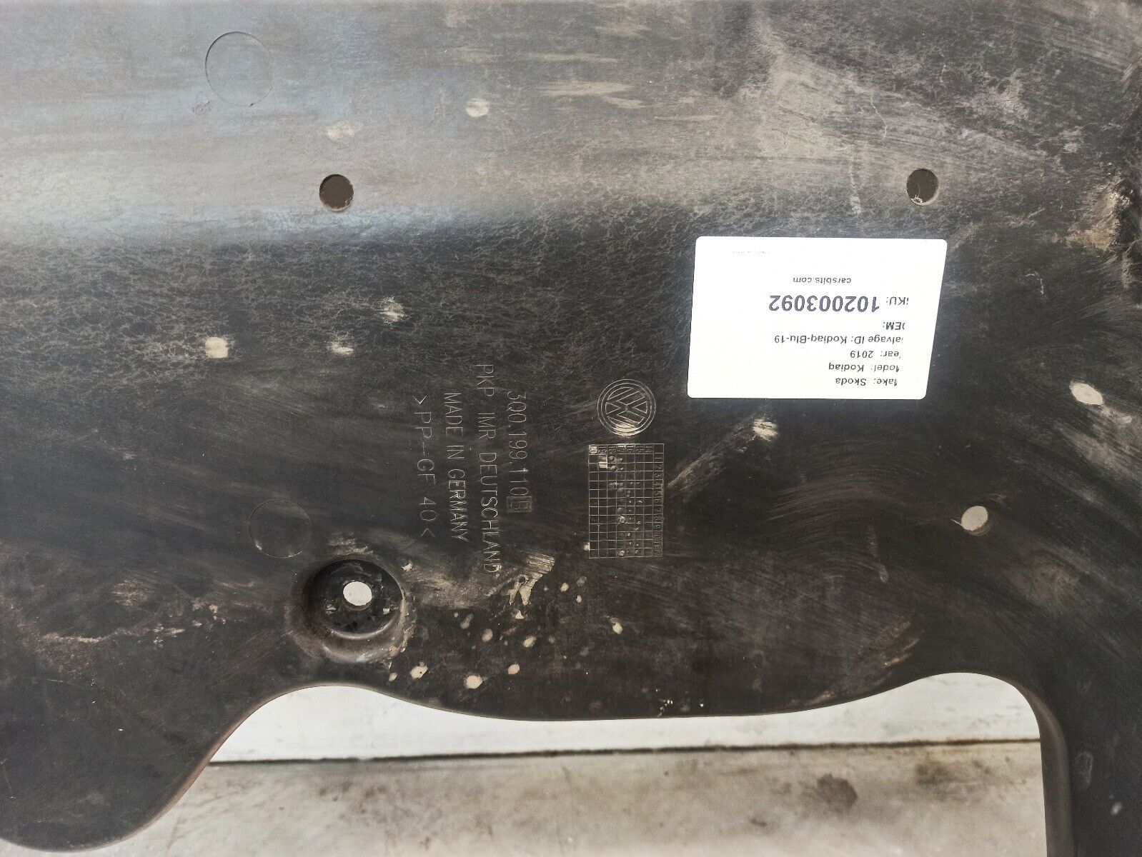 Skoda Kodiaq 2017-2020 Under Engine Crankcase Shield Guard Protection - Image 3