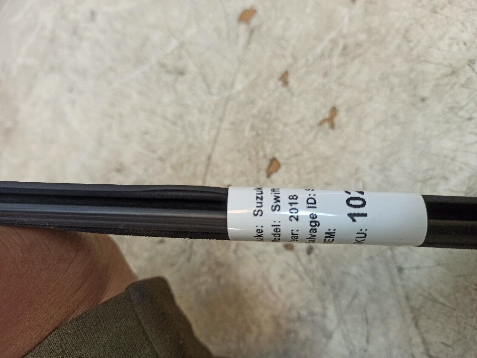 Suzuki Swift SZ5 2017-2022 Right Side Rear Window weather Seal - Image 9