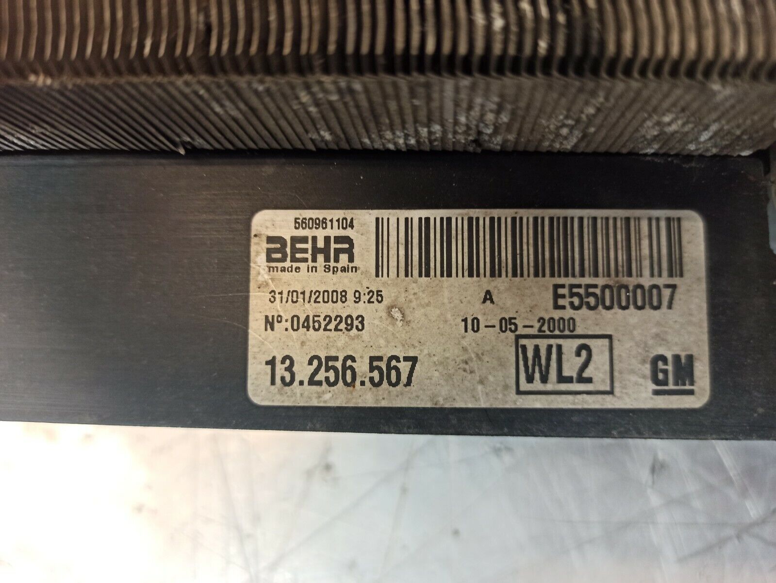 Vauxhall Corsa D 2008 AC Air Conditioning Radiator Pack System 13256567 - Image 7