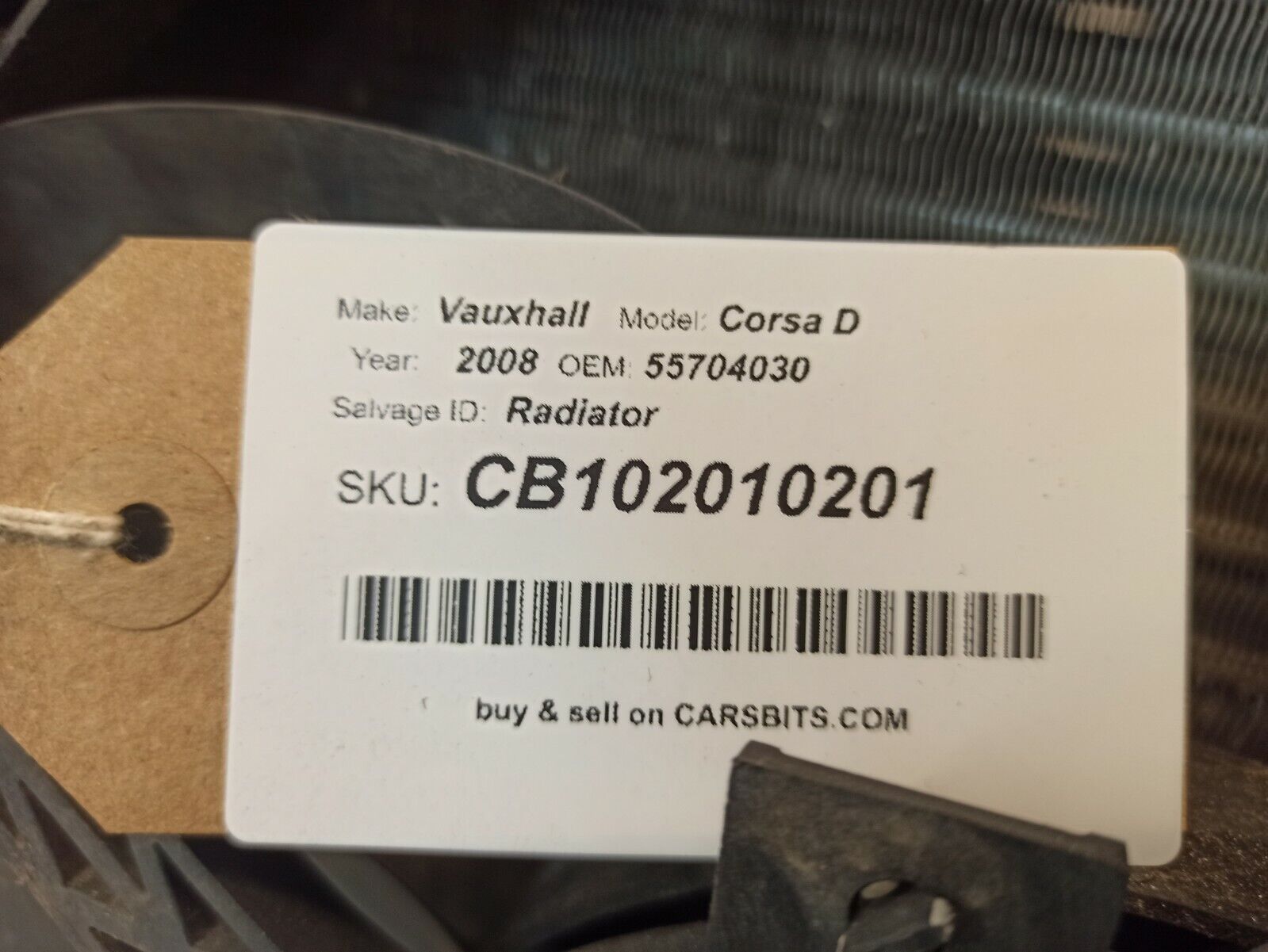 Vauxhall Corsa D 2008 AC Air Conditioning Radiator Pack System 13256567 - Image 9