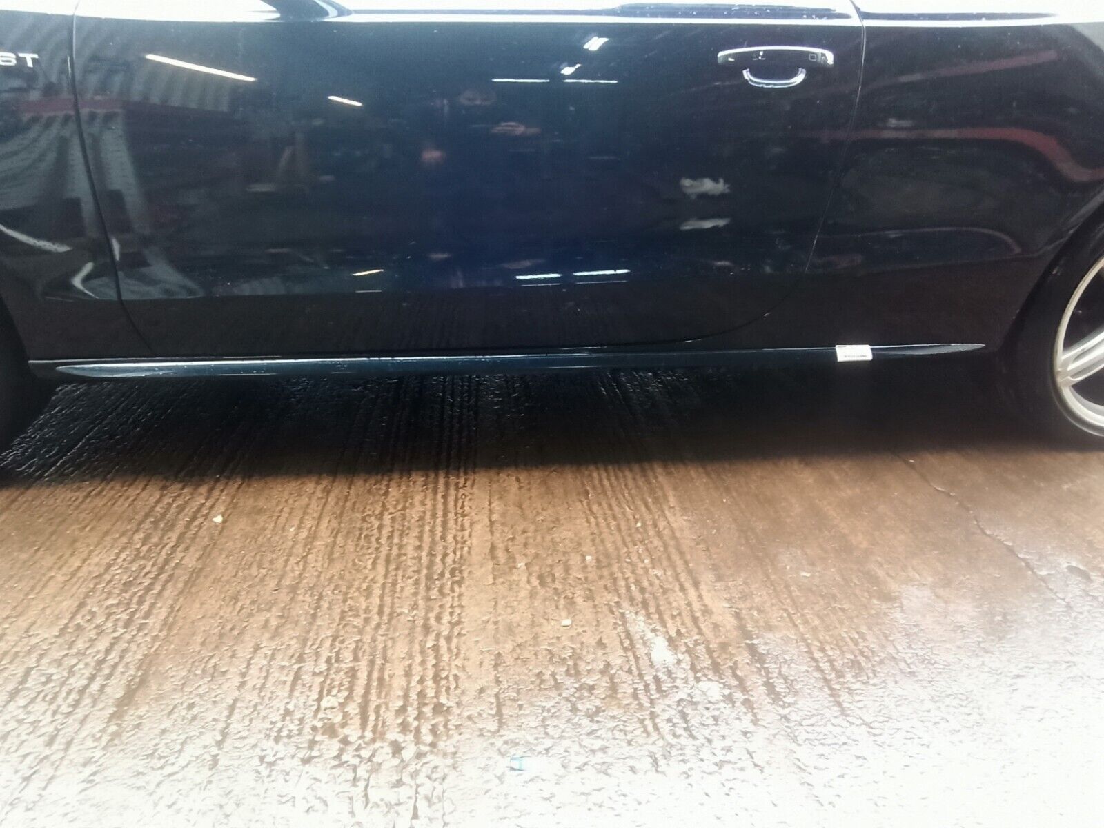 Audi S5 8F 2011-2017 Convertible Side Skirt Sill Cover in Blue  