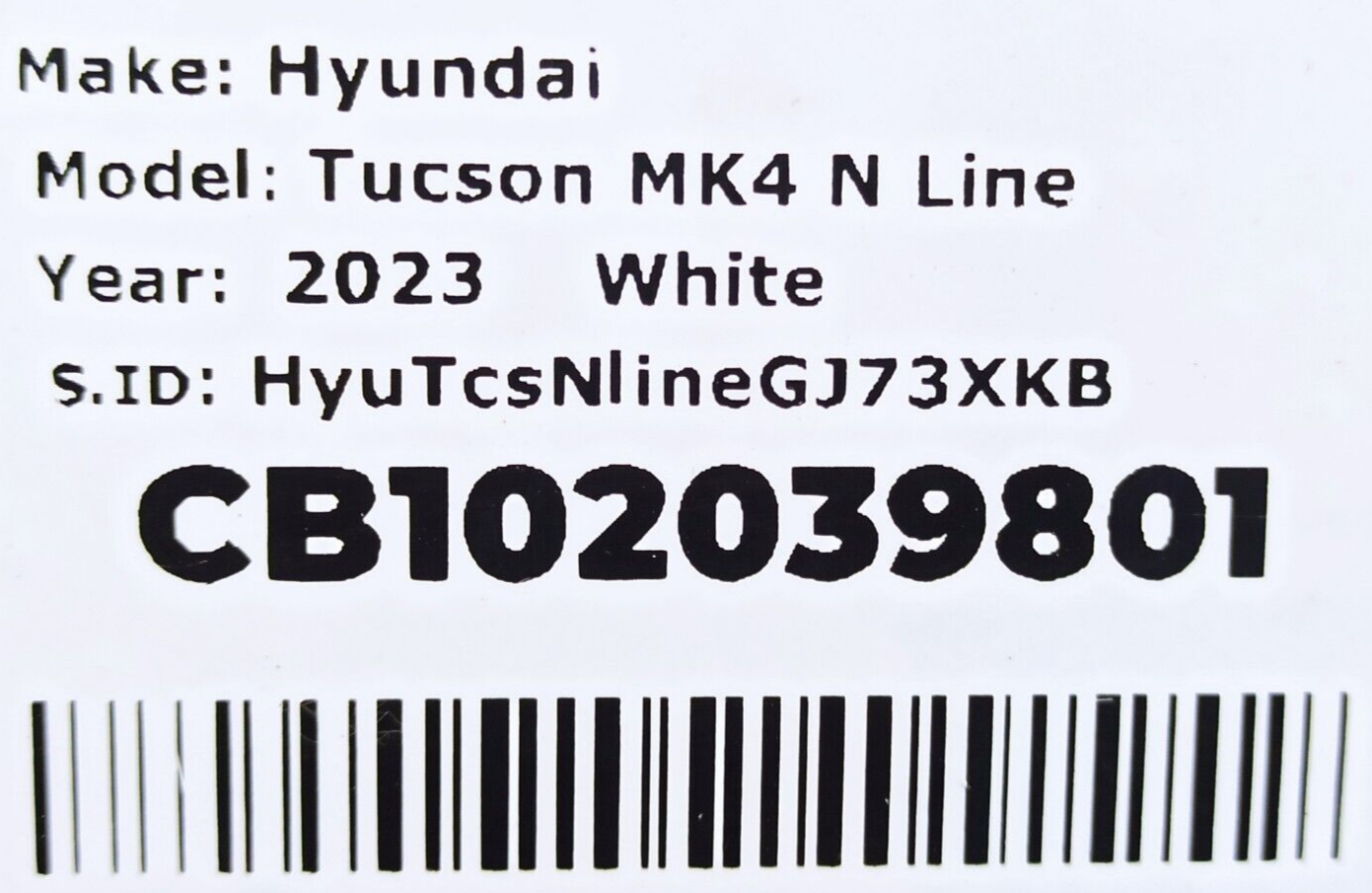 Rear Hatch Kit | HYUNDAI TUCSON N-LINE 2023 Rear Hatch Kit | HYUNDAI TUCSON N-LINE 2023