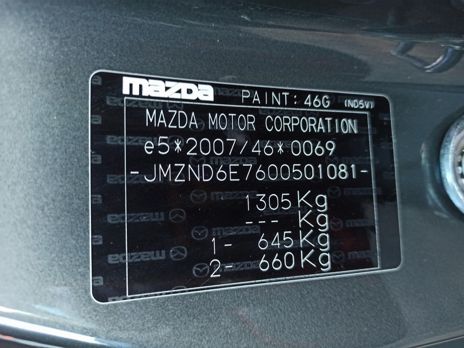 Mazda MX-5 MK4 2016-2023 Bare Boot Lid Trunk in 46G Machine Grey