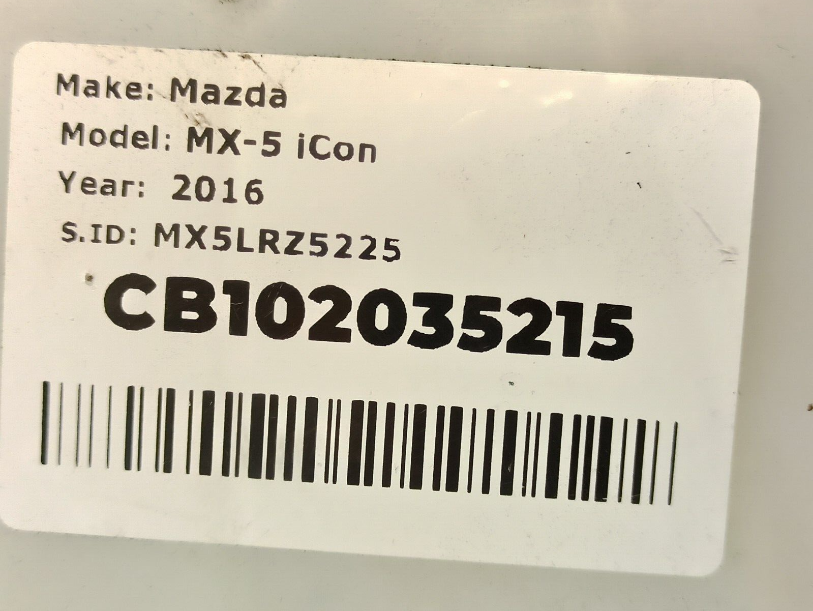 Mazda MX-5 MK4 2016-2023 Windscreen Washer Bottle Fluid Tank