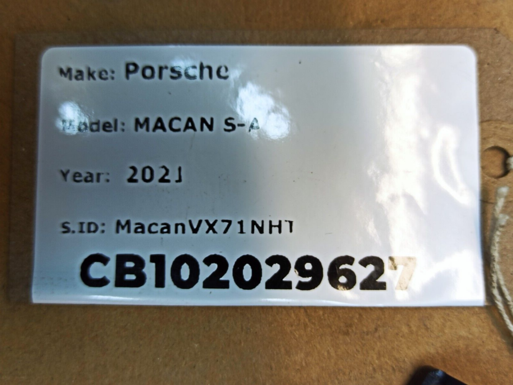 PORSCHE MACAN S 2021-2023 Parking Sensor & Bracket Left Side Front  